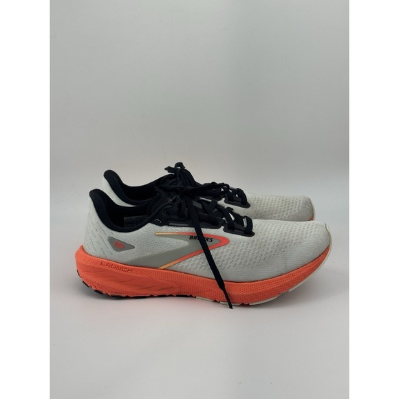 Brooks Shoes - Brooks Launch 10 Women's White Firery Coral Running 1203981B410  Size 8 B